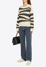 Eleonor Zebra-Pattern Sweater