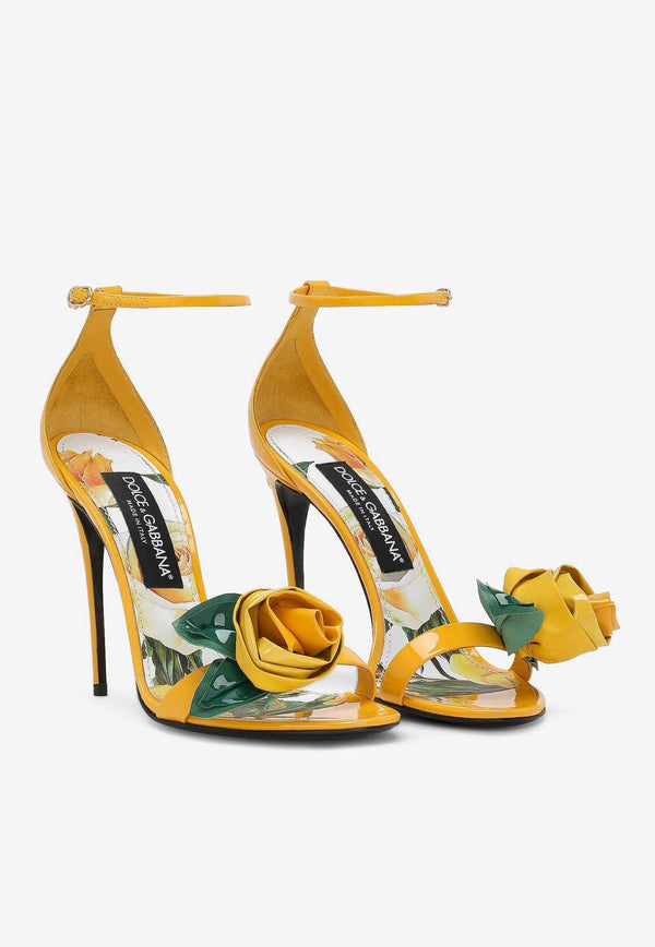 Keira 105 Rose Sandals in Patent Leather