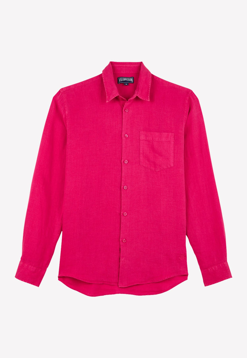 Caroubis Long-Sleeved Linen Shirt