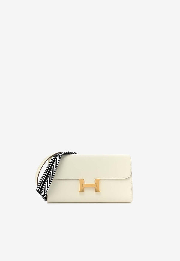 Constance Long Wallet Cavale in Mushroom Evercolor with Gold Hardware