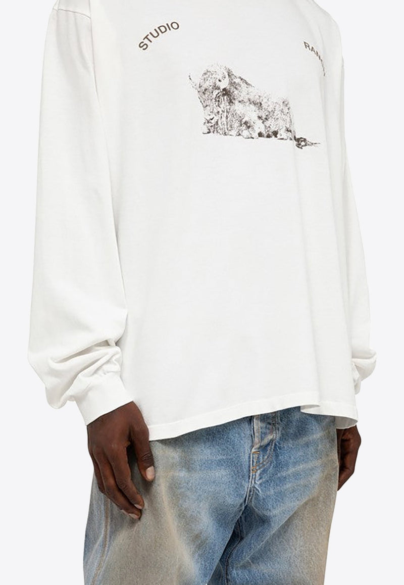 Printed Long-Sleeved T-shirt