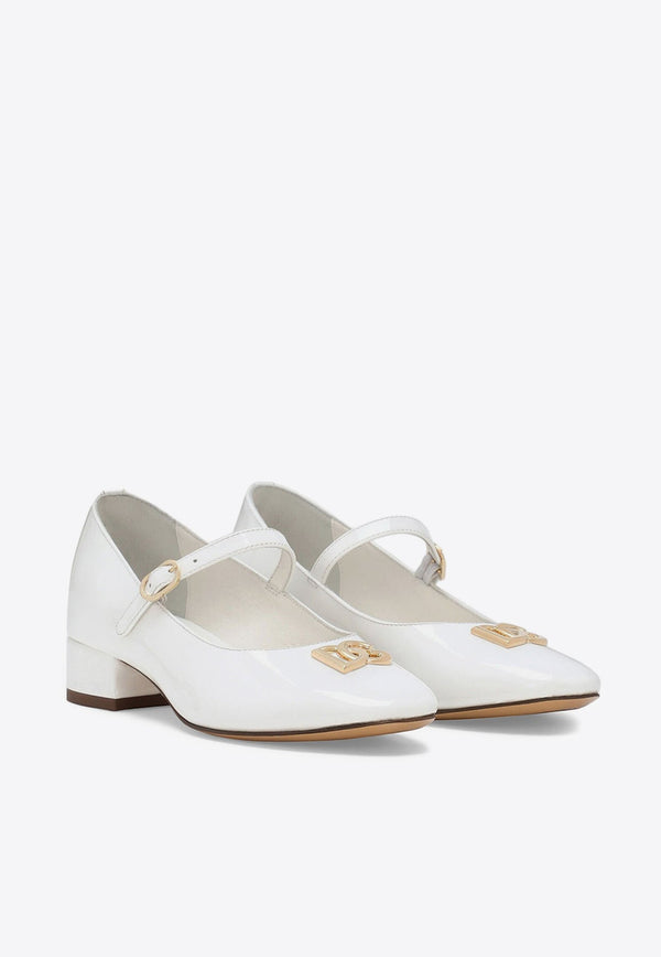 Girls DG Ballet Flats in Patent Leather