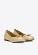 Girls Nappa Leather Ballet Flats