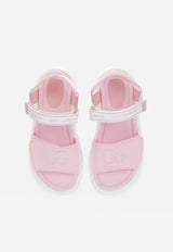 Girls DG Logo Sandals in Tech Fabric