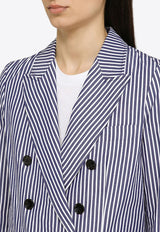 Ari Double-Breasted Striped Blazer