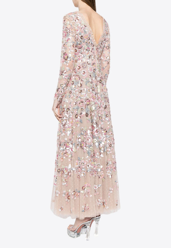 Sequin Paradise Embellished Maxi Dress