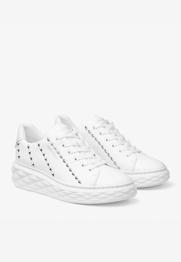 Diamond Light Maxi Low-Top Sneakers with Studs