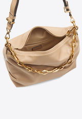 Small Diamond Hobo Bag in Leather