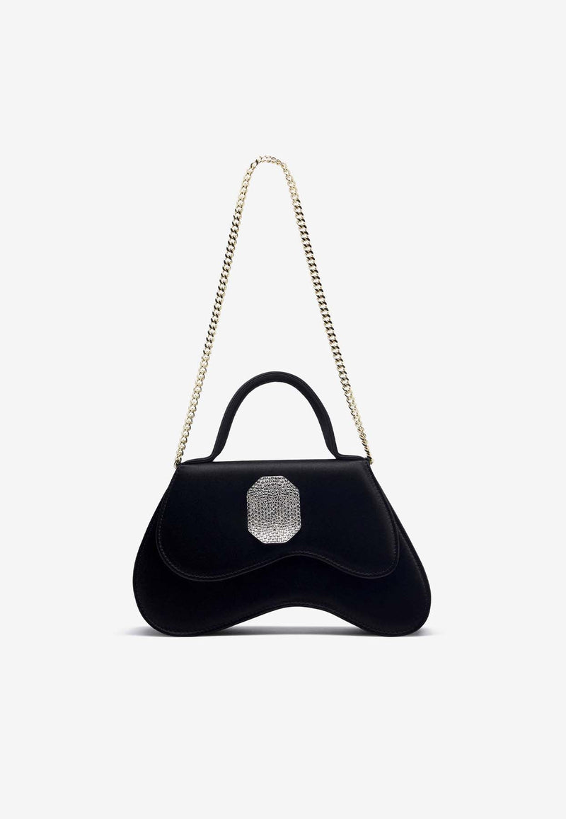 Divine Satin Top Handle Bag