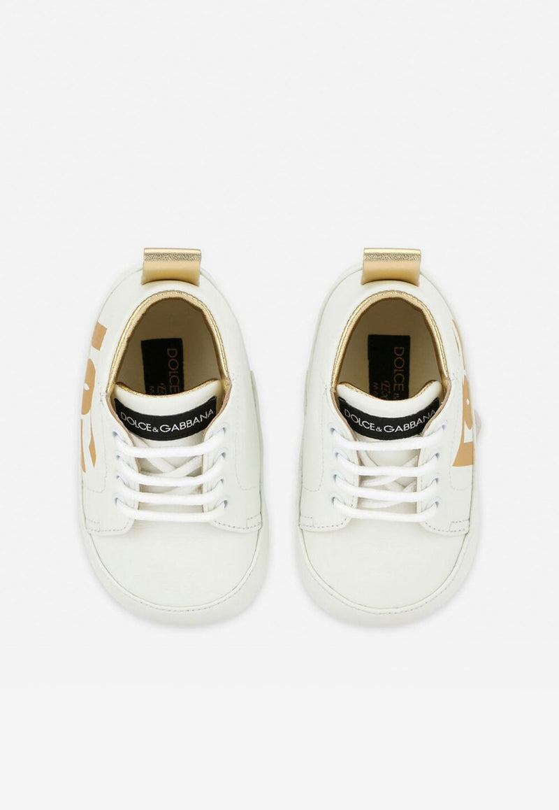 Baby Girls DG Logo Sneakers in Nappa Leather