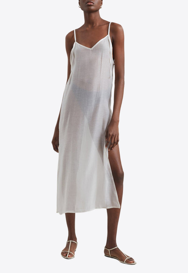 Madeline Semi-Sheer Midi Dress