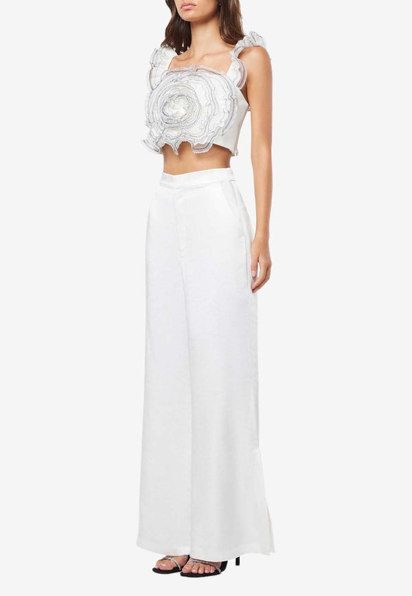 Joviality Ruffled Cropped Top