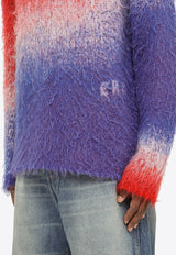 Ombre Effect Sweater in Mohair Blend