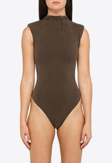 Washed-Out Sleeveless Bodysuit