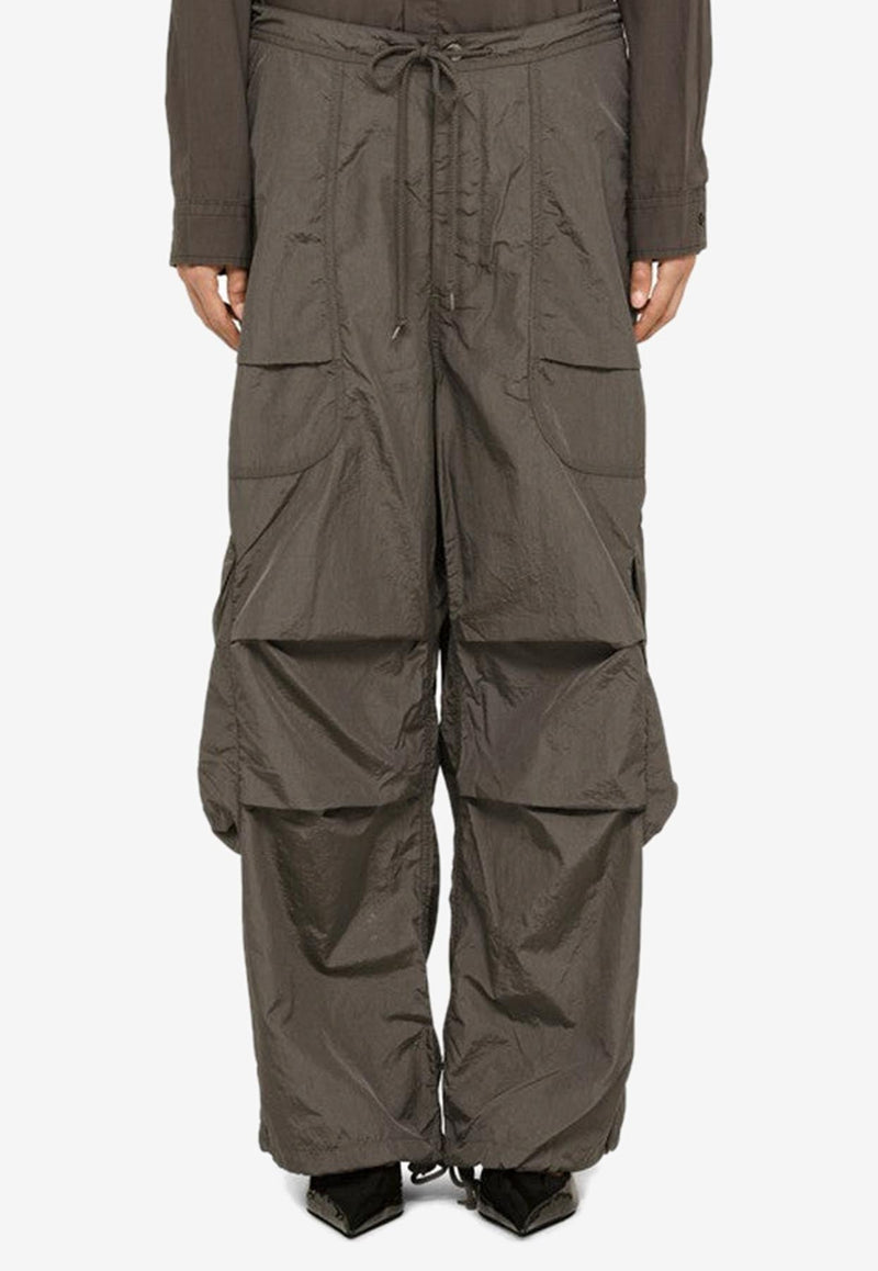 Wide-Leg Cargo Pants