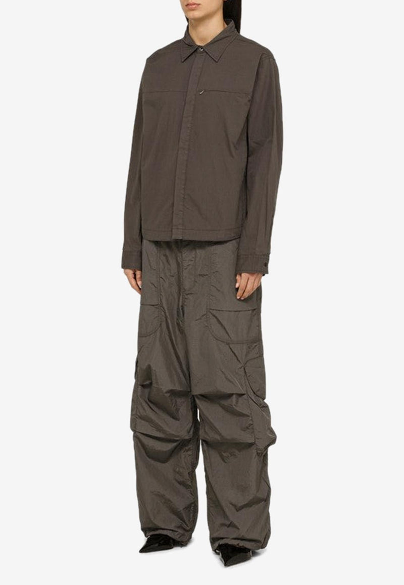 Wide-Leg Cargo Pants