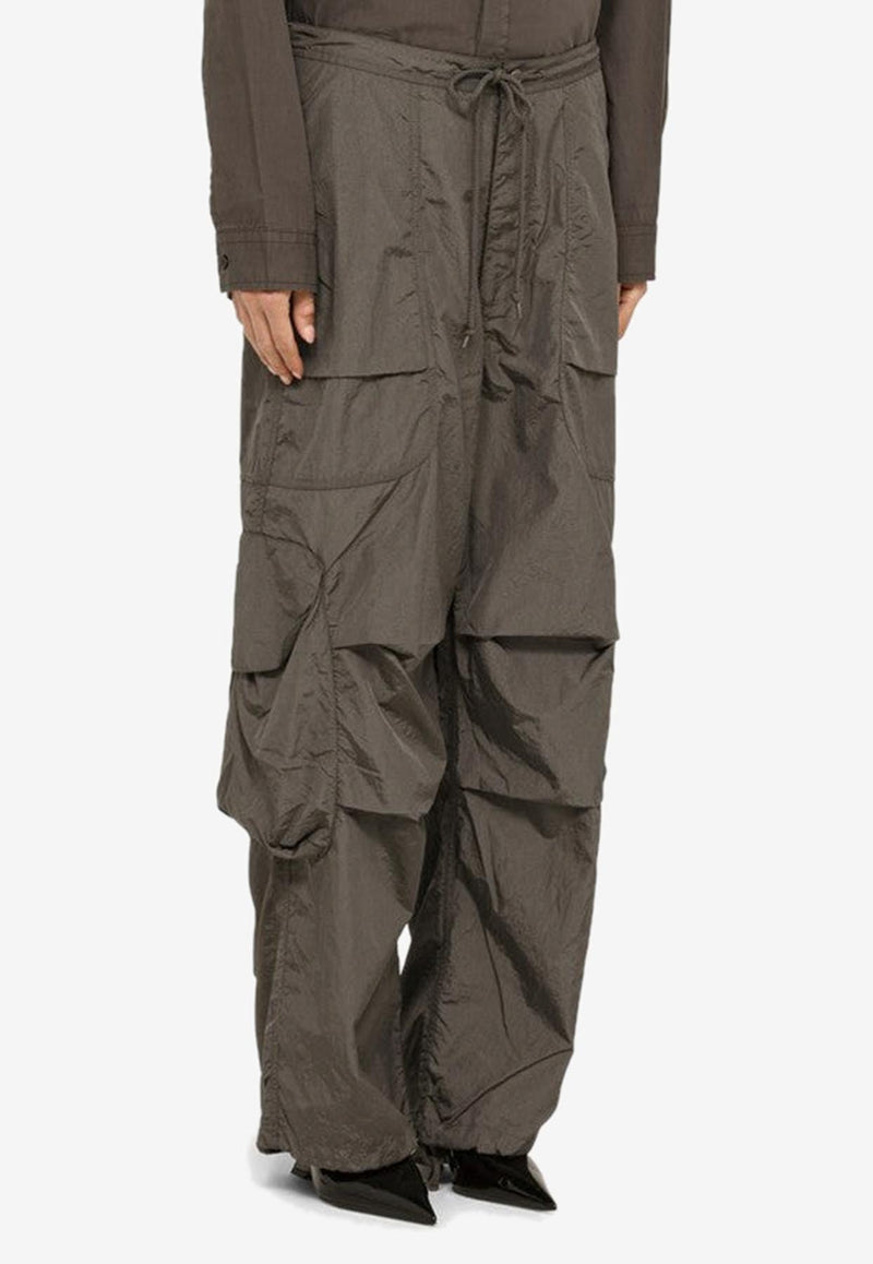 Wide-Leg Cargo Pants