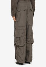 Wide-Leg Cargo Pants