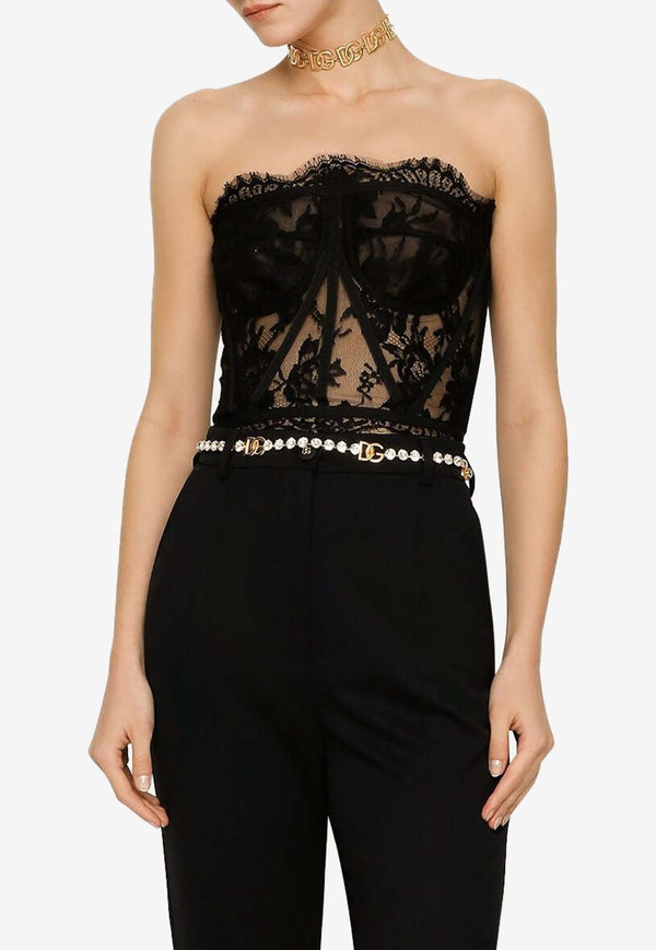 Lace Bustier Top