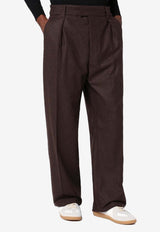 Reinga Wool and Cashmere Tailored Pants