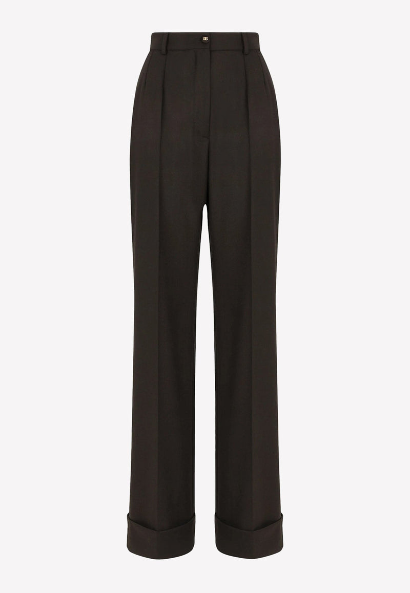 Palazzo Pants in Virgin Wool