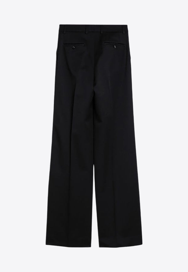 Straight-Leg Wool Pants