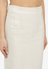 Boucle Knee-Length Skirt