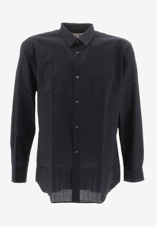 Long-Sleeved Wool Shirt