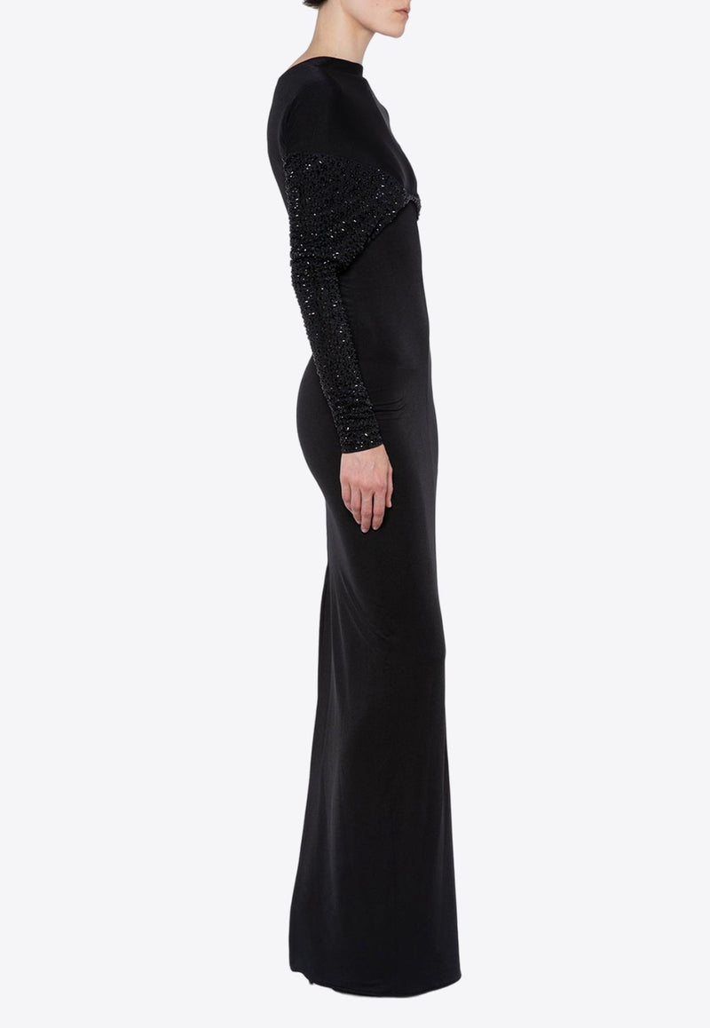 Impala Crystal-Embellished Gown