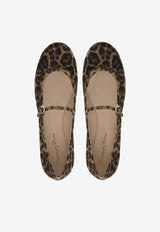 Carla Leopard-Print Ballerina Flats