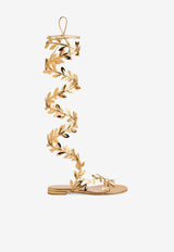 Flavia Gladiator Metallic Leather Sandals