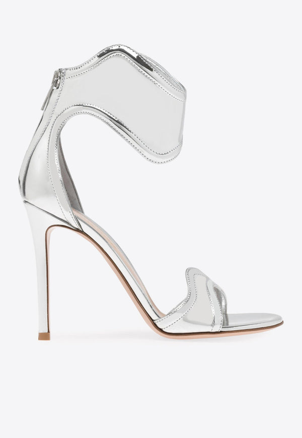 Lucrezia 105 Metallic-Leather Sandals