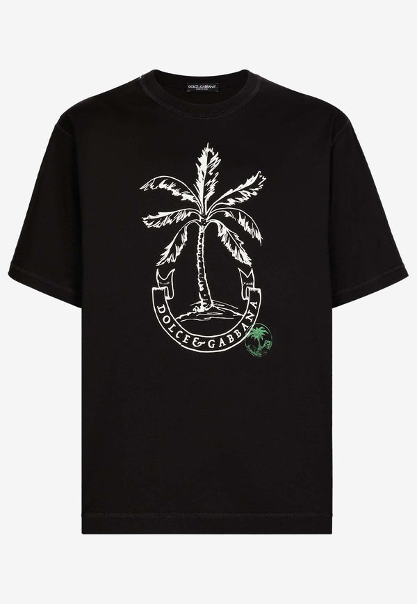 Banana Tree Print T-shirt