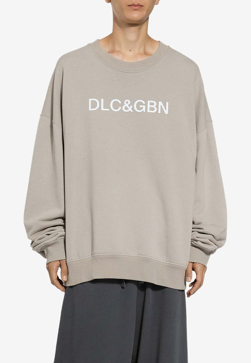 Logo Print Oversized Sweatshirt