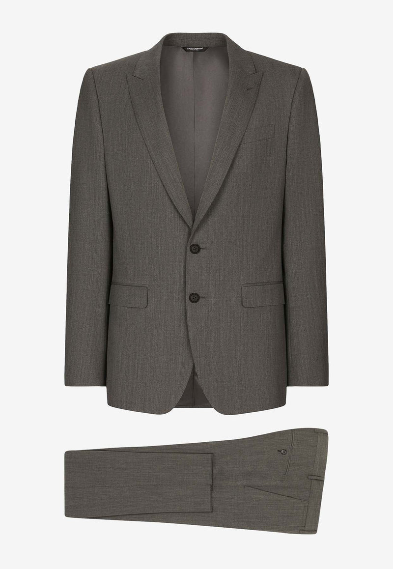 Single-Breasted Wool Suit