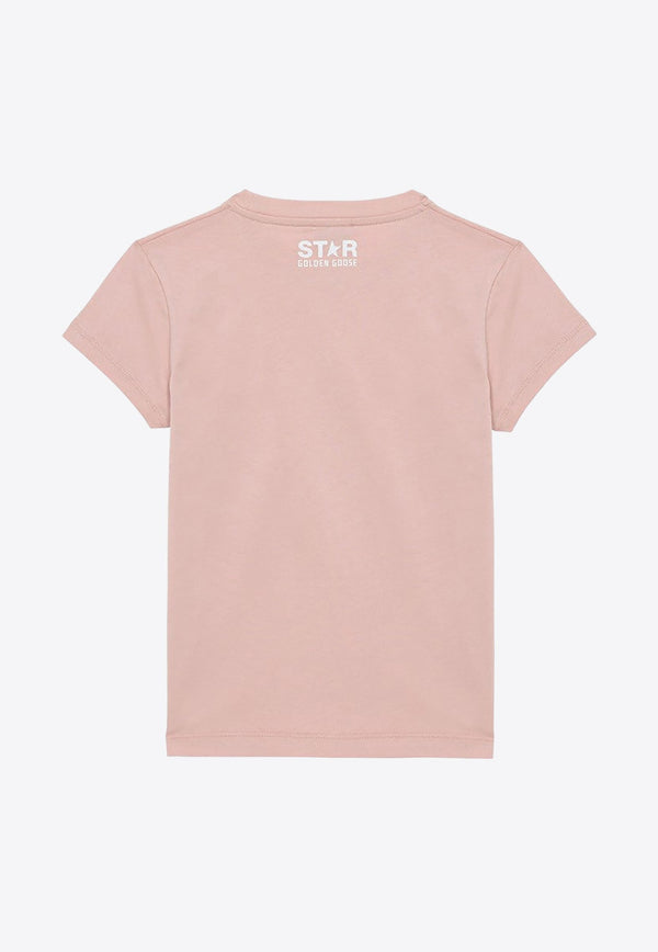 Girls Star Print T-shirt