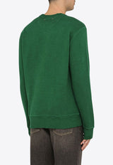 Distressed Washed-Out Pullover Sweatshirt