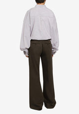 Wide-Leg Tailored Pants