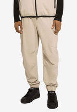 Logo Plaque Drawstring Cargo Pants