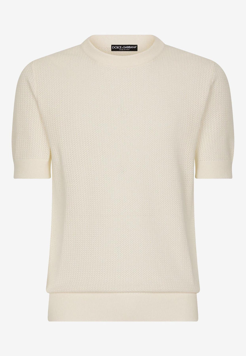 Knitted Short-Sleeved T-shirt