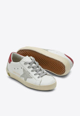Girls Super Star Leather and Suede Sneakers