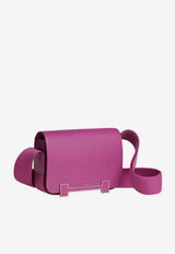 Geta Shoulder Bag in Magnolia Chevre Leather with Palladium Hardware