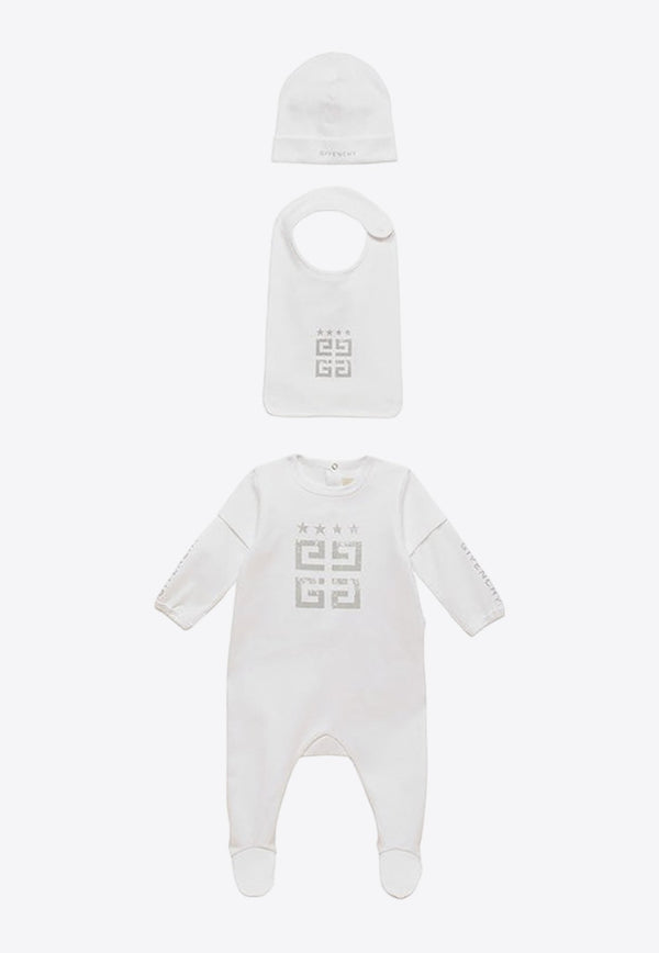 Babies 4G Stars Logo Onesie Gift Set - Set of 3