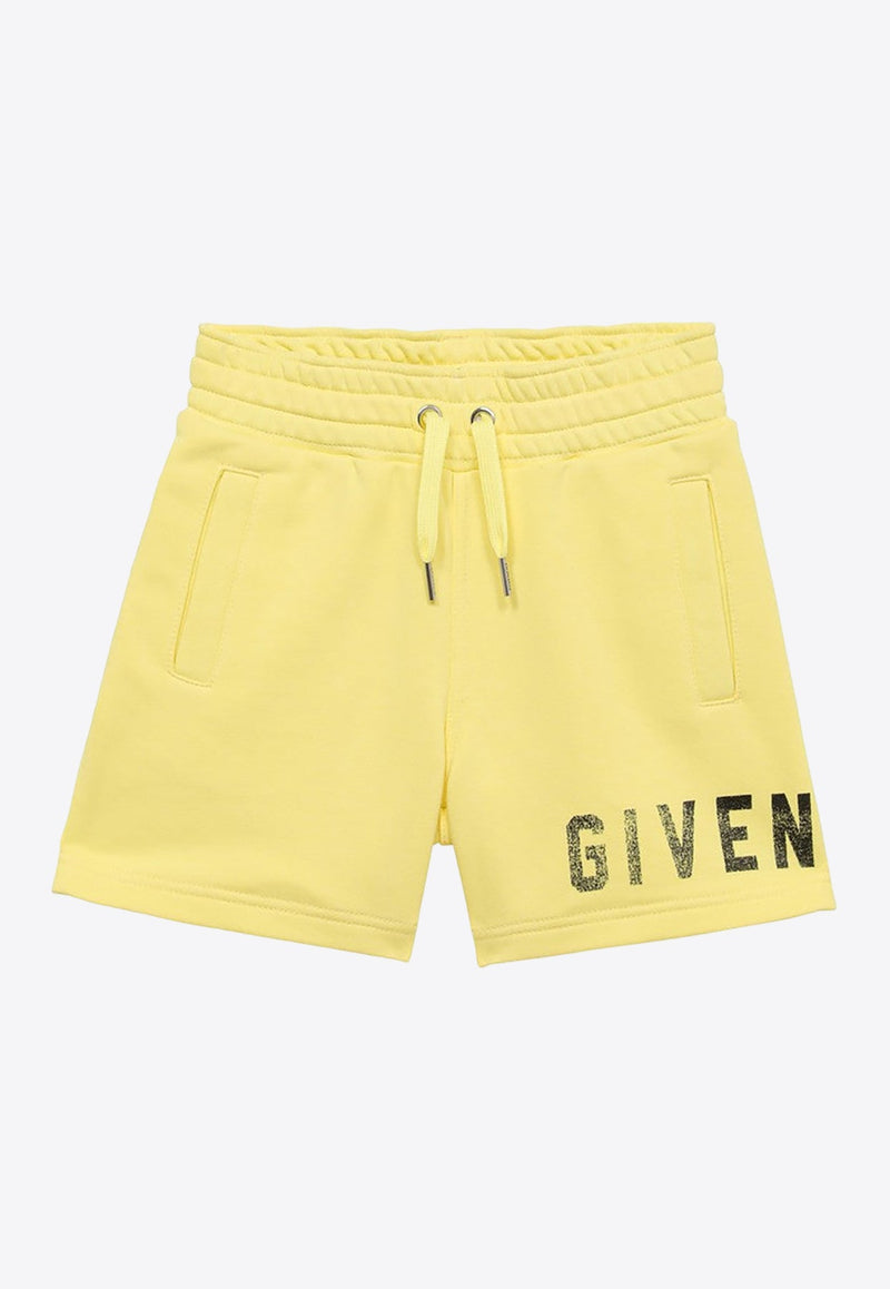 Boys Logo Print Drawstring Shorts