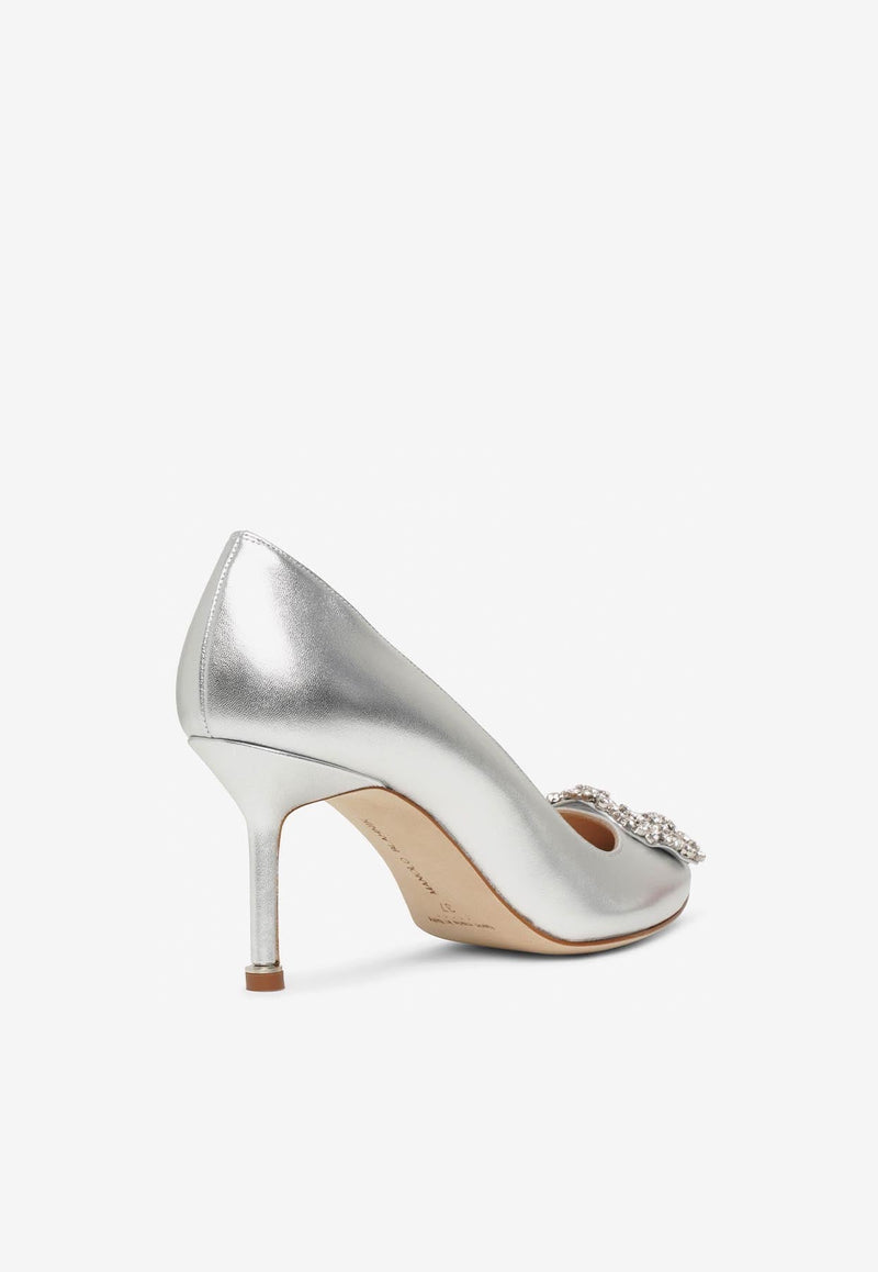 Hangisi 70 Crystal Buckle Pumps