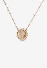 Me Oh Me Sparkly Red 18K Rose Gold Diamond Necklace