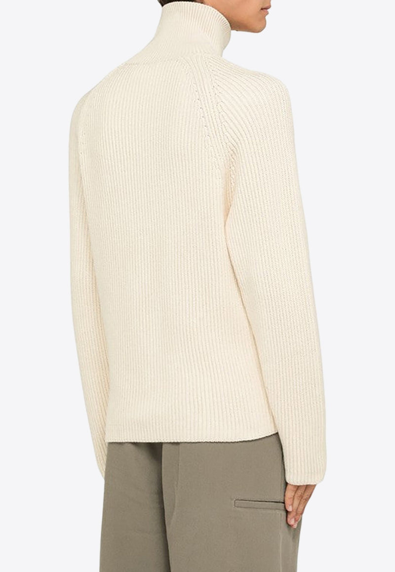 Logo Patch High-Neck Sweater