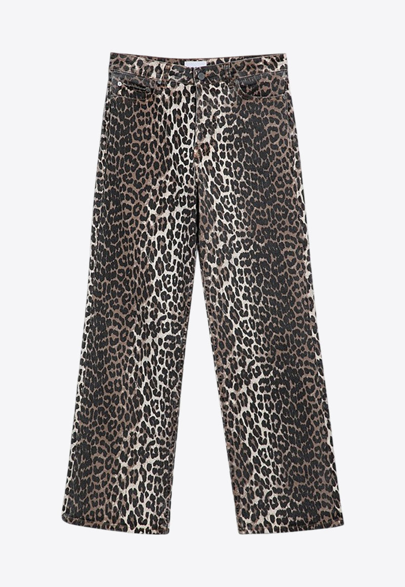 Izey Leopard Print Jeans