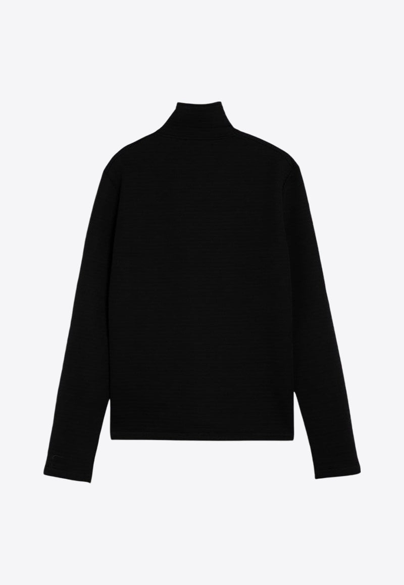 Logo Patch Turtleneck Sweater