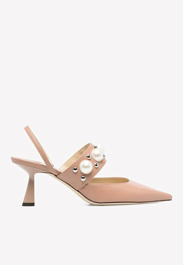 Breslin 65 Slingback Pumps in Lambskin